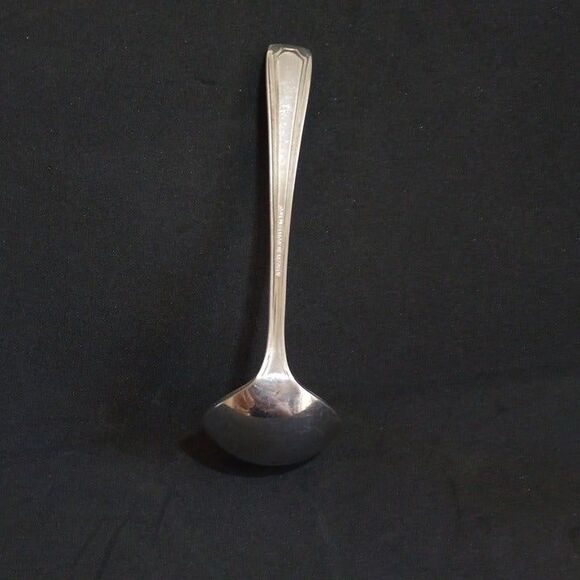 Pesa Alpaca Plateado Mexican Silverplate Sauce Ladle-Vintage-No Monogram-Vtg - Picture 3 of 6